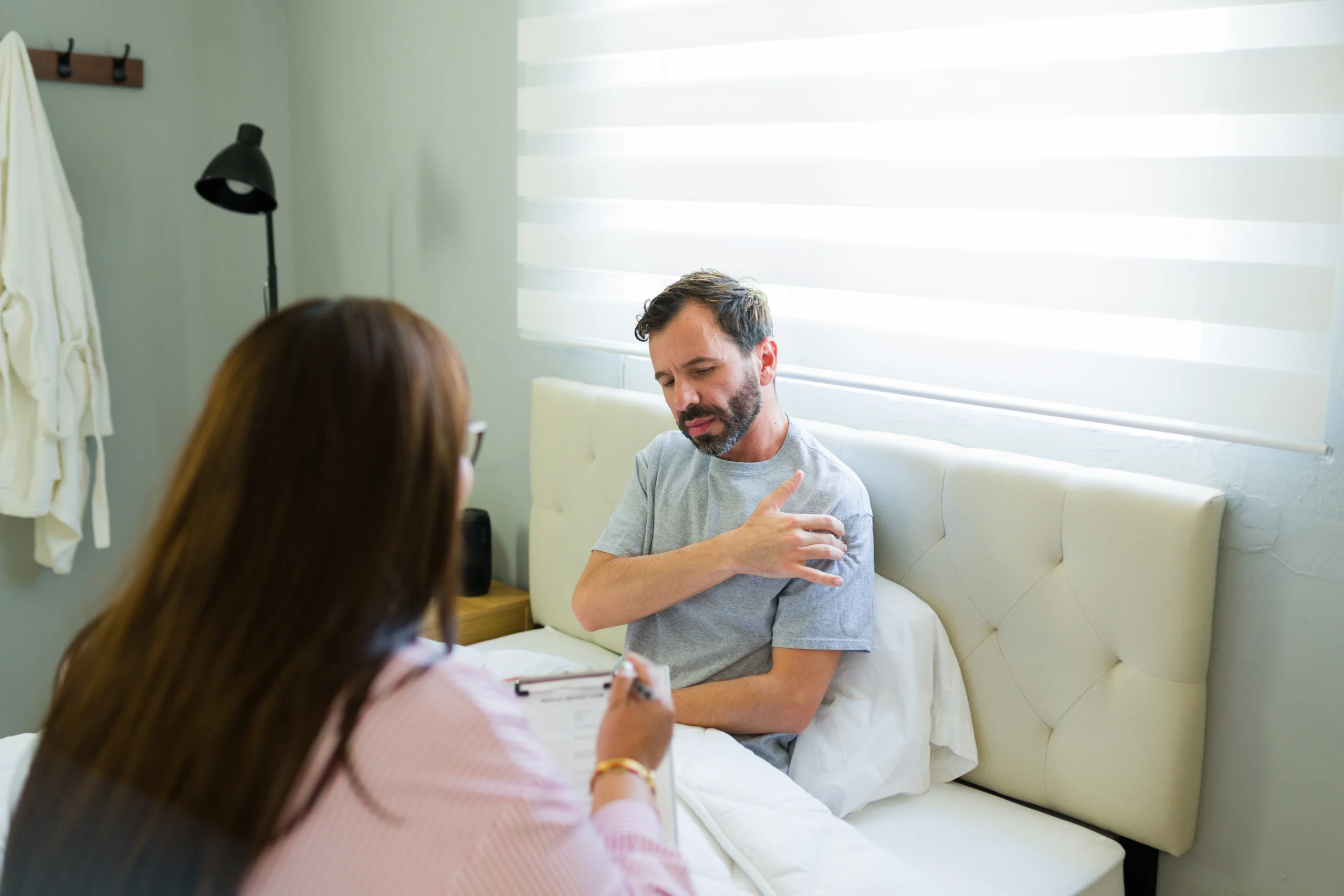 a patient asks his doctor what happens to rotator cuff muscles after reverse shoulder replacement surgery.