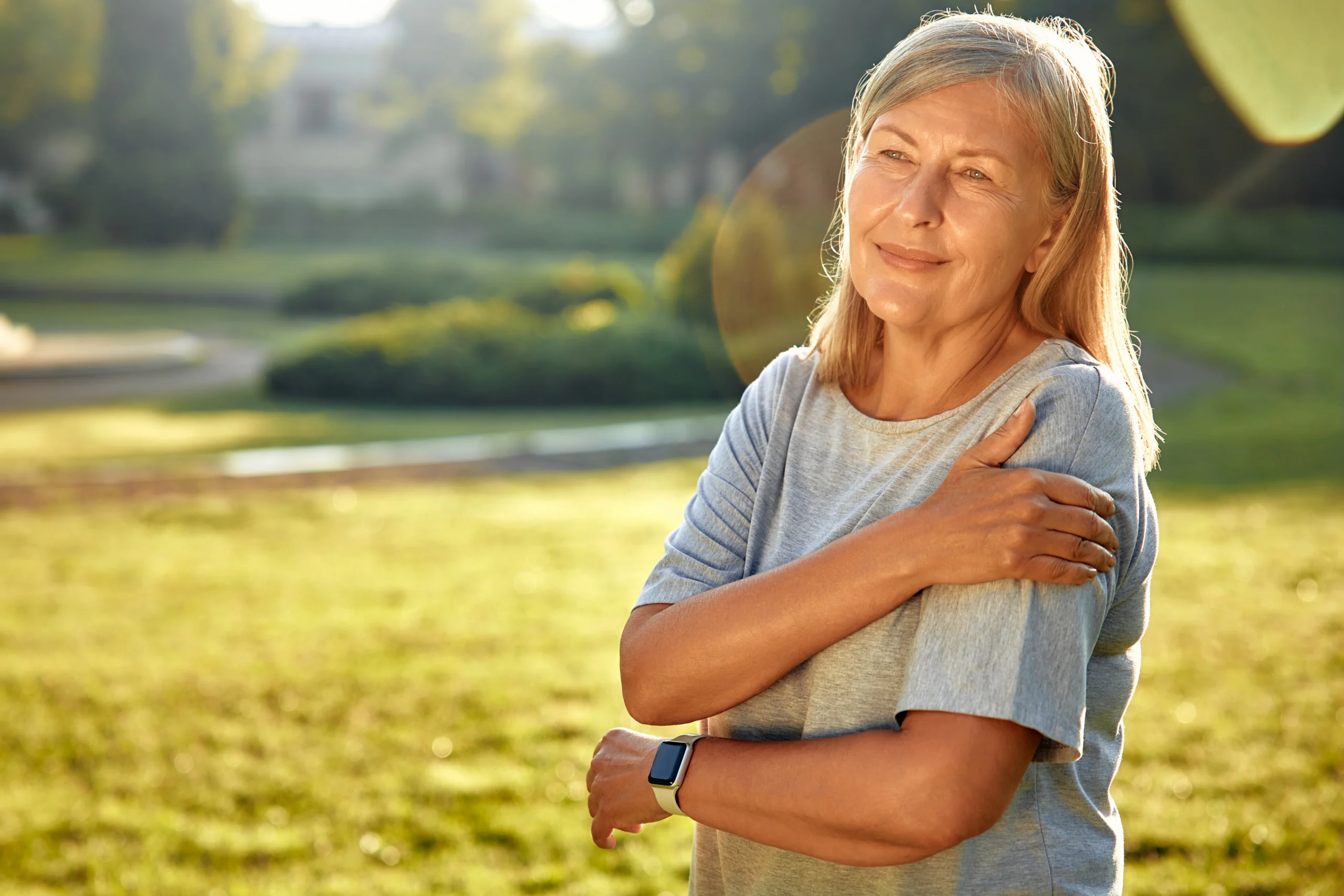 patient considering if shoulder replacement is right for them.