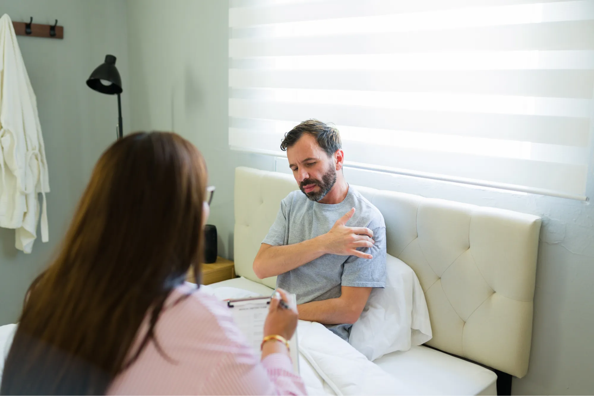 a patient asks his doctor what happens to rotator cuff muscles after reverse shoulder replacement surgery.